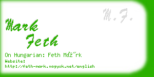 mark feth business card